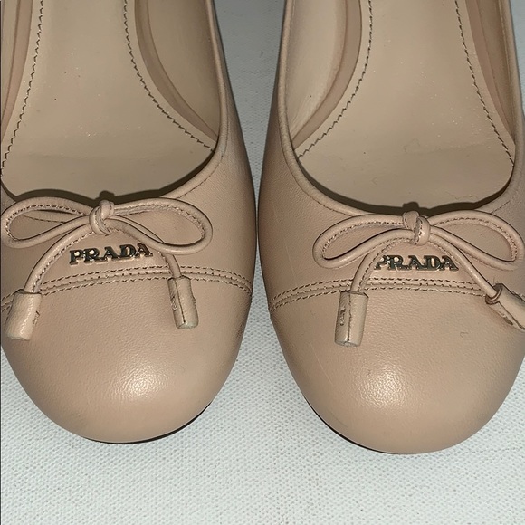 Prada | Bow Ballerina Chunk Heel Slip Ons - Picture 2 of 7